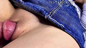 Close-Up Shaved Stepsister Pussy Fucked Hard! Damn, Cum Inside That Wet Hole!