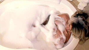 Carly Parker Wears Blue Stiletto Boots While Her Shaved Pussy Gets Pounded Hard