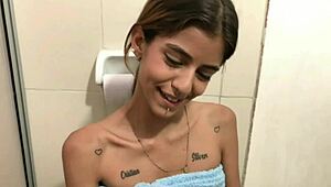 Sexy Skinny Blonde Milks And Sucks Big White Cock!