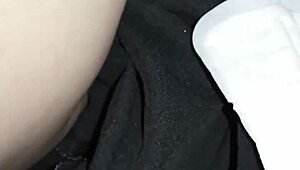 Pregnant pornstar in public toilet