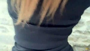 Risky public flashing and sex with my favorite TikTok influencer - POV amateur teen 18+ sex!