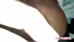 the black girl with shaved pussy wakes up to a big cock doggystyle fucking her round ass