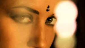 I saw this beautiful nude chick from Bollywood stripping and dancing, it's so cute!