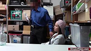 What happens when a teen shoplifter meets an officer's desk?