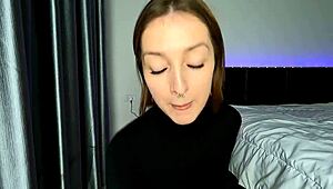 Babe screamed with pleasure as her throat was hard fucked, bringing tears to her eyes