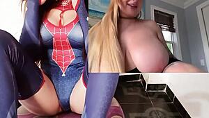 Gothic Chubby Latina with Big Tits Fucks Perverted Stepbrother