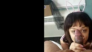 Kiki Cali sucks black cock, short version