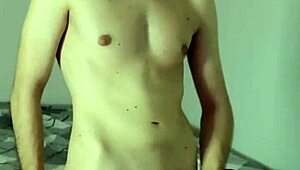 check out this huge cumshot on webcam during my solo masturbation session in the bedroom