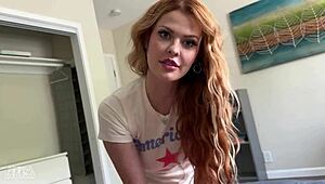 Babysitter with big boobs teaches how to cum twice: the lesson is in progress
