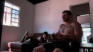 Sucking Carmona While Playing Video Game in Recording Session