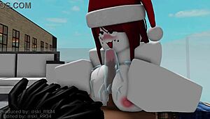 red haired woman receives big black cock attention