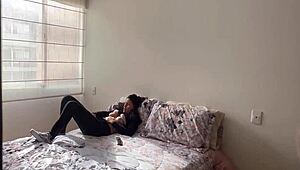 Stepmom Caught Me Watching, Now I Finger Her Wet Pussy!