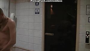 Skinny girl sucks cock at wild stag party scene!