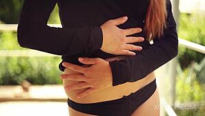 Amazing Teen 18+ Plays With Herself