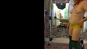 Hotwife steffi witch sucks cock in halloween cosplay homemade blowjob!