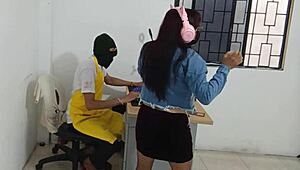 horny neighbor shows off big ass on camera