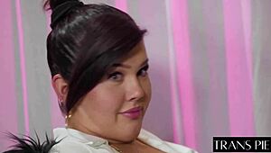 Sexy brunette transgirl Daisy Taylor loves riding huge dongers with passion