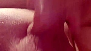 Having fun with tight pussy play after partying all night