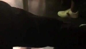 Big ass college girl groped on crowded train. Her amateur voyeur moment shocks everyone.