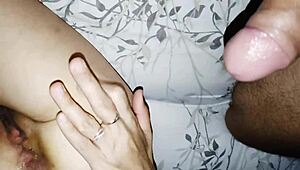 Skinny mature milf getting her tight ass fucked with monster cock