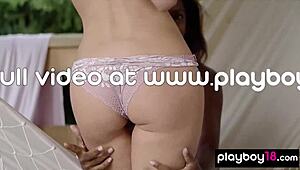 Oh wow! Ebony lesbian teen Nirmala Fernandes and her nude Russian girlfriend resting outdoors!