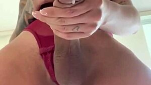 Marycat's explosive shemale cumshot compilation!