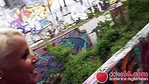 Pov Pickups: Blonde Milf Fucked on Public Stairs