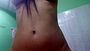 in this pov story, the college girl with natural big boobs rides her boyfriend's cock passionately