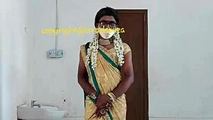 Indian Crossdresser Lara Dsouza Stuns in Saree Modeling Video