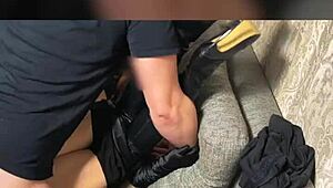 Controlled and Leashed Redhead Slut in Tight Leggings 4K