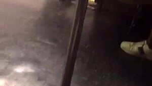 Big ass girl on train getting groped 😏