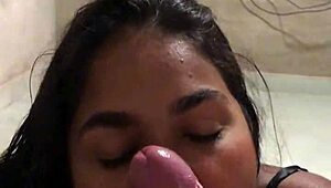 she wanted to join the game and ended up sucking my cock hard