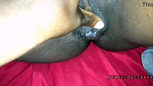 I watch the african ebony babe getting fucked hard