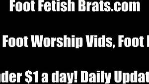 Lesbian foot fetish night fun