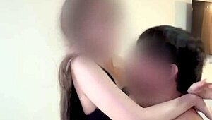 Watch that oriental hottie get a big cum load on her tits.