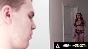 Out of the family: Horny stepmom Pristine Edge takes hard ass pounding