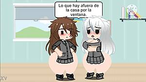 Young Big-Ass Girl Dancing Wild in Gacha Club Hentai Scene at Night Club