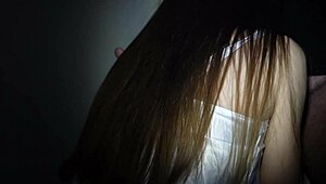 Watch this intense anal sex in the bathroom ending with a facial