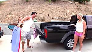 18 Year Olds Carmen Kinsley And Mckenzee Miles Ignite A Wild Threesome