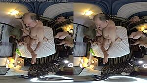 vr cowgirl riding with deepthroat and big ass action