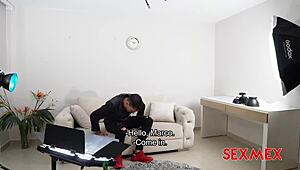 Latina ambar prada gets quickie blowjob and ass fucking from marco banderas!