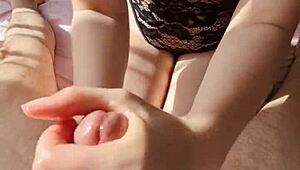 Hot Sunny Handjob Sparks Curiosity