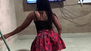 she wanted to join the game and ended up sucking my cock hard