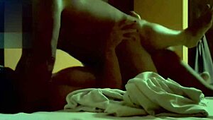 Macho humiliates cuckold by fucking his wife Karina outside intensely.