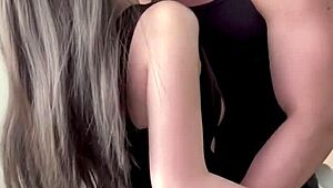 Watch that oriental hottie get a big cum load on her tits.