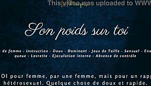 French Audio Erotica: His Weight on You for Women
