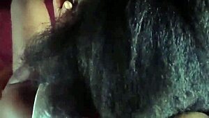 hot black girl sucks boyfriend's monster cock