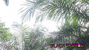 hey, wanna see desi melanie get wild on a palmfruit farm in africa?