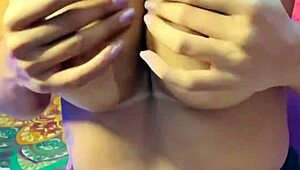 Ebony latina gets oily massage and intense anal fuck until cum