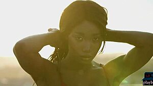 Two Amazing Ebony Models Selene Kitt and Mimi Desuka Show Off for Playboy